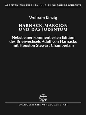 cover image of Harnack, Marcion und das Judentum